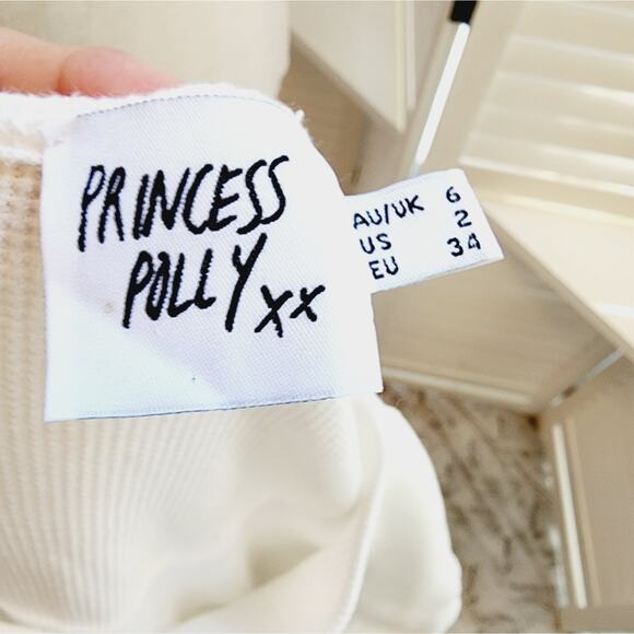 PRINCESS POLY SIZE 2 TIE FRONT SOFT waffle shirt - Picture 5 of 6